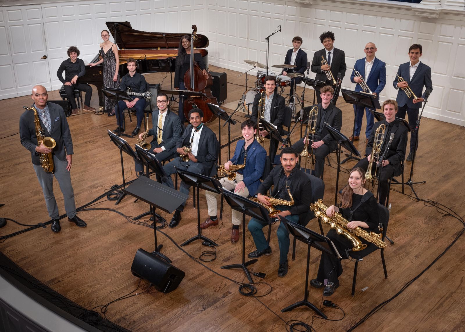 Yale Jazz Ensemble at Dizzy's Club, with guest artists Randy Brecker and Wayne Escoffery, April 2019.