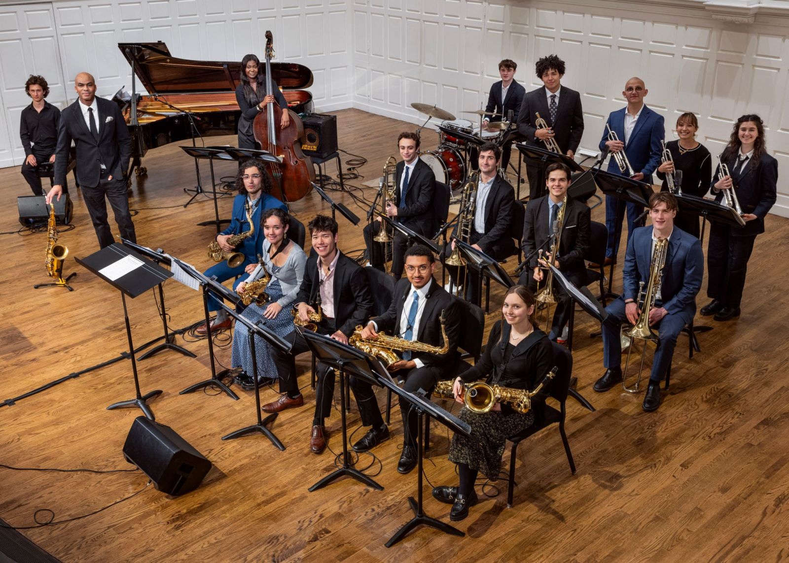 Yale Jazz Ensemble at Dizzy's Club, with guest artists Randy Brecker and Wayne Escoffery, April 2019.